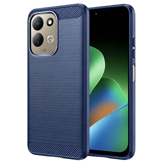 Custodia per Xiaomi Redmi 17 5G / 17 4G, Techsuit, Carbonio, Blu
