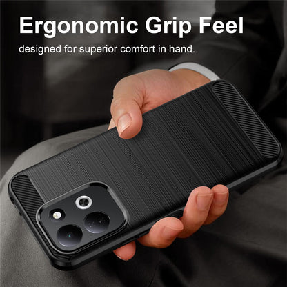 Coque pour Xiaomi Redmi 17 5G / 17 4G, Techsuit, Carbone, Noire