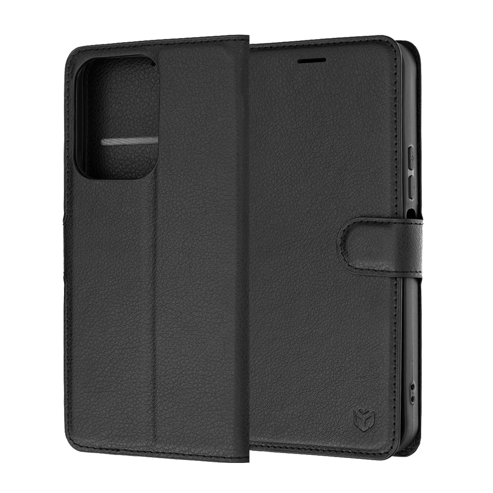 Custodia per Xiaomi Redmi 17 5G / 17 4G, Techsuit, Leather Folio, Nera