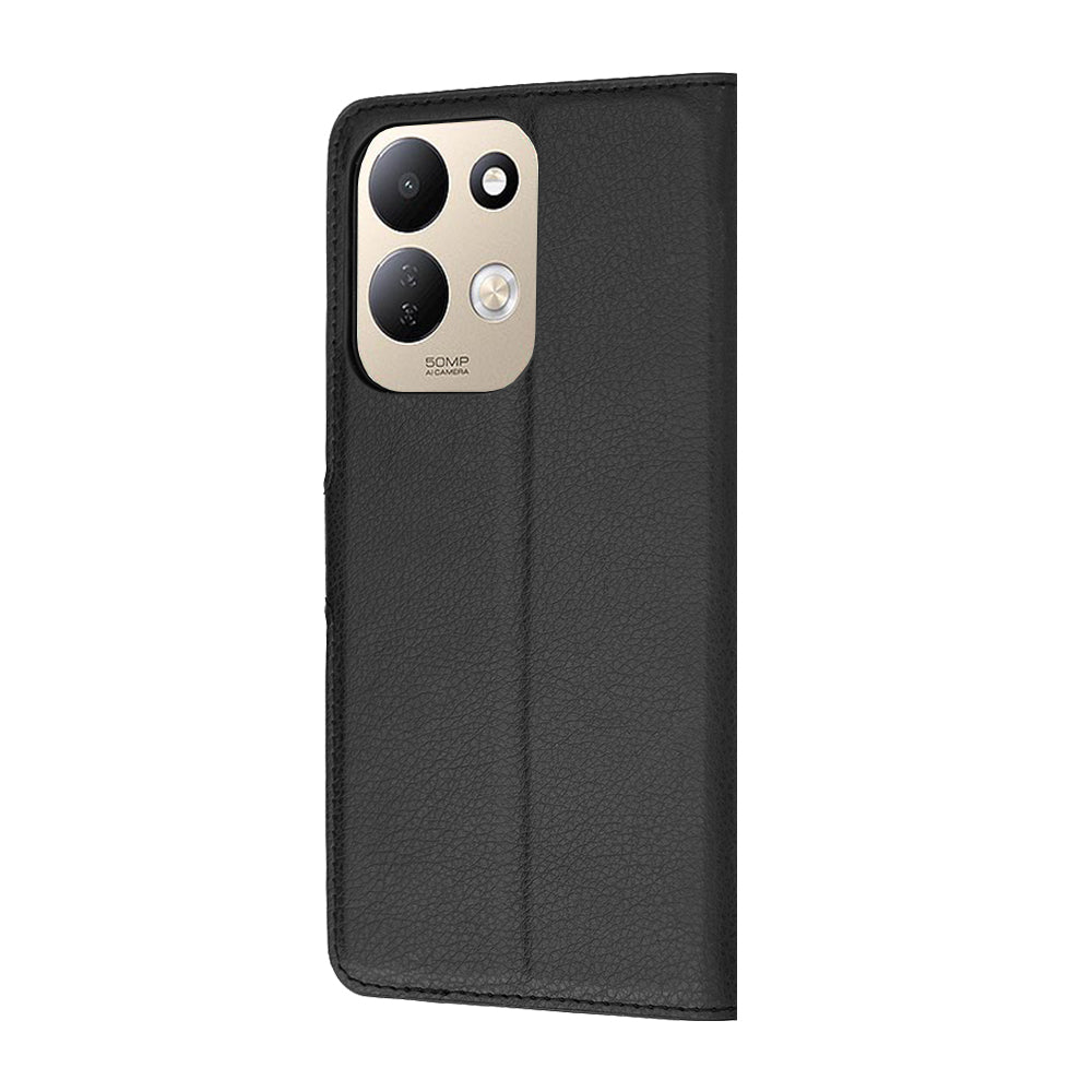 Custodia per Xiaomi Redmi 17 5G / 17 4G, Techsuit, Leather Folio, Nera