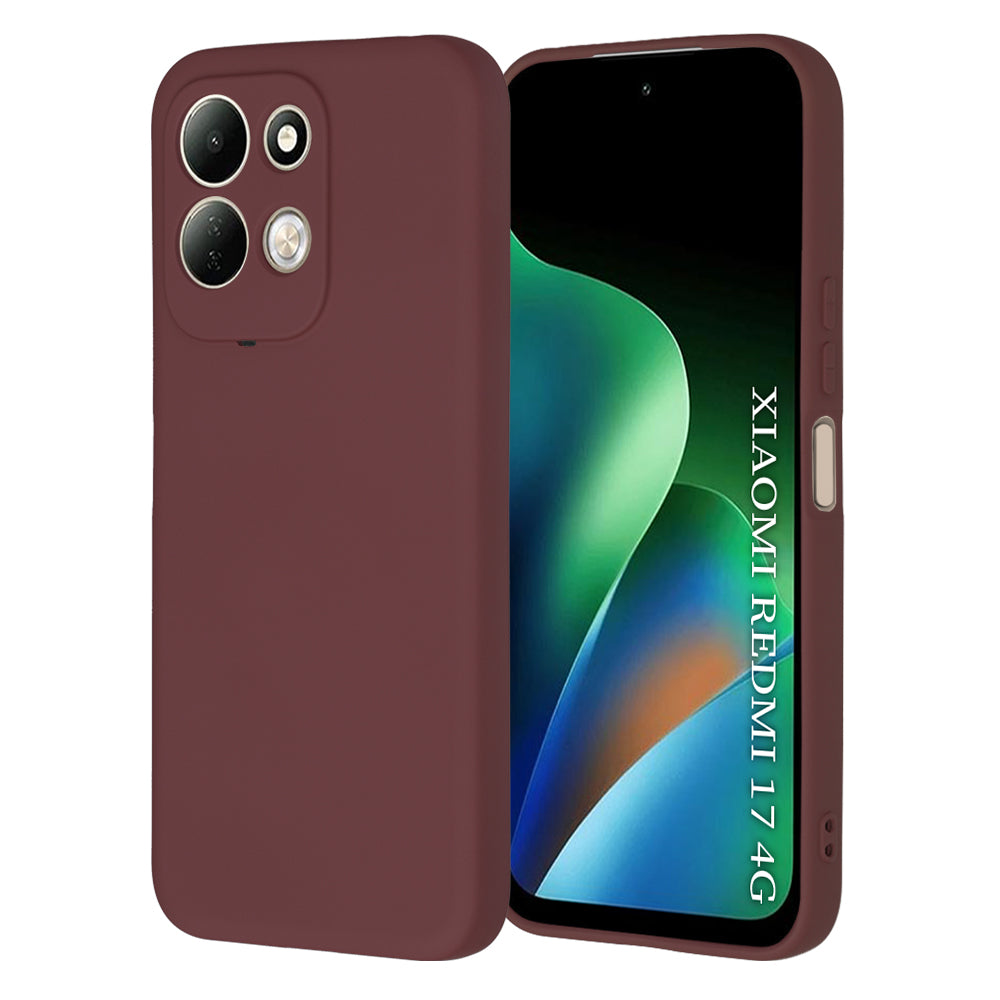 Coque pour Xiaomi Redmi 17 5G / 17 4G, Techsuit, SoftFlex, bordeaux