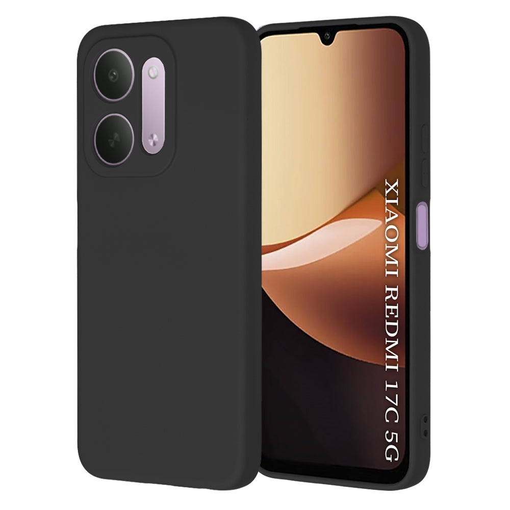 Custodia per Xiaomi Redmi 17C 5G, Techsuit, SoftFlex, nera