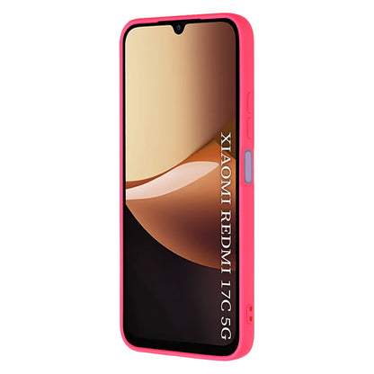 Custodia per Xiaomi Redmi 17C 5G, Techsuit, SoftFlex, rosa scuro