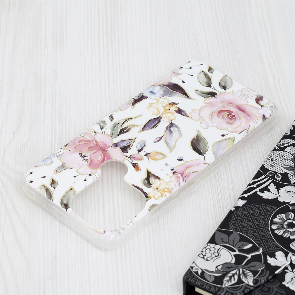 Coque pour Xiaomi Redmi A2+ / A1+, Techsuit, Marble, Blanche