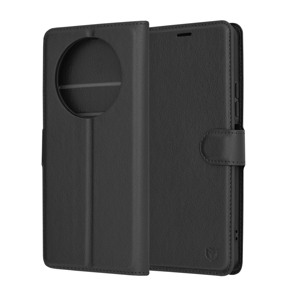 Custodia per Xiaomi Redmi A3x / A3, Techsuit, Leather Folio, Nera