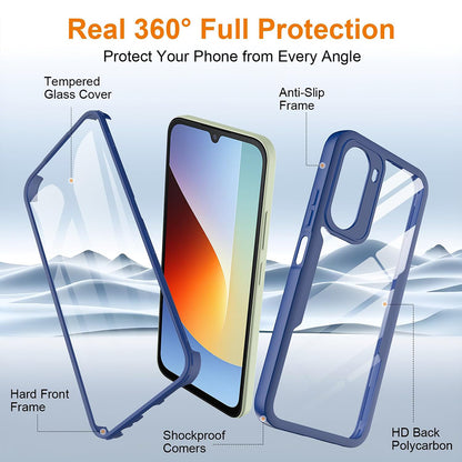 Custodia per Xiaomi Redmi A7 Pro 4G, Techsuit, ColorVerse 360, Blu