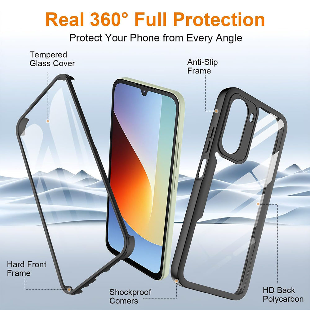 Coque pour Xiaomi Redmi A7 Pro 4G, Techsuit, ColorVerse 360, Noire
