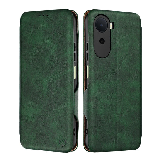 Hülle für Xiaomi Redmi A7 Pro 4G, Techsuit, Safe Wallet Plus, Grün