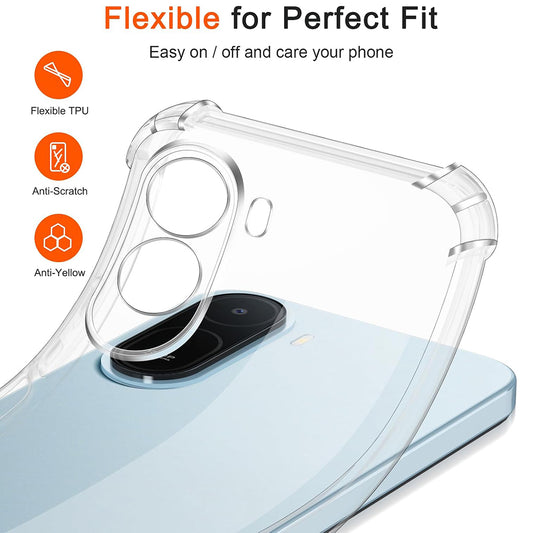 Hülle für Xiaomi Redmi A7 Pro 4G, Techsuit, Shockproof Clear, Transparent