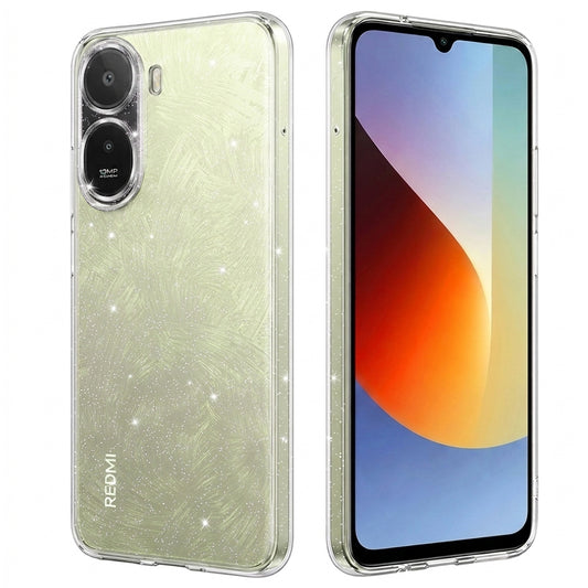 Hülle für Xiaomi Redmi A7 Pro 4G, Techsuit, SparkleSkin Big Hole, transparent