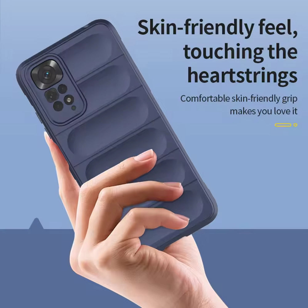 Custodia per Xiaomi Redmi Note 11S / Note 11, Techsuit, Magic Shield, Nera