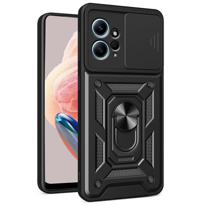 Custodia per Xiaomi Redmi Note 12 4G, Techsuit, CamShield, Nera