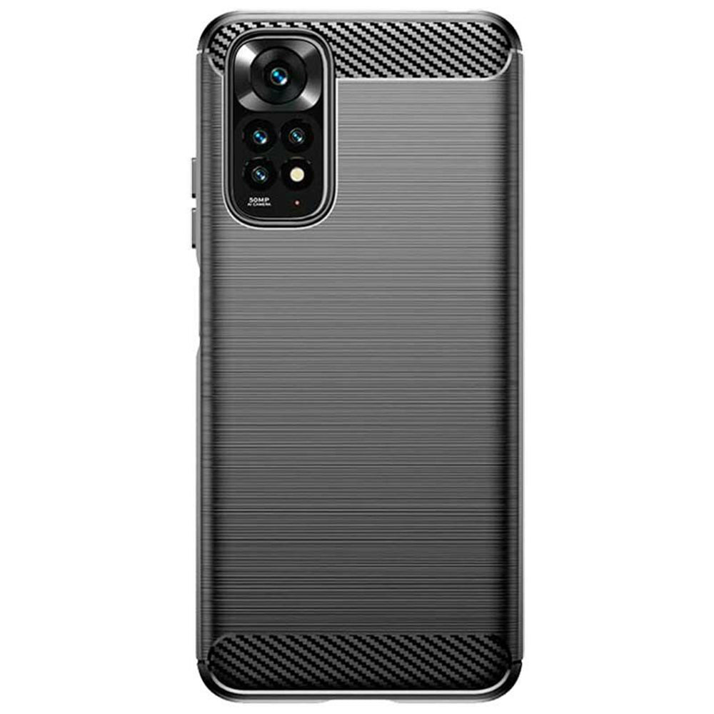Hülle für Xiaomi Redmi Note 12 Pro 4G / Note 11 Pro 5G / Note 11 Pro, Techsuit, Carbon, Schwarz