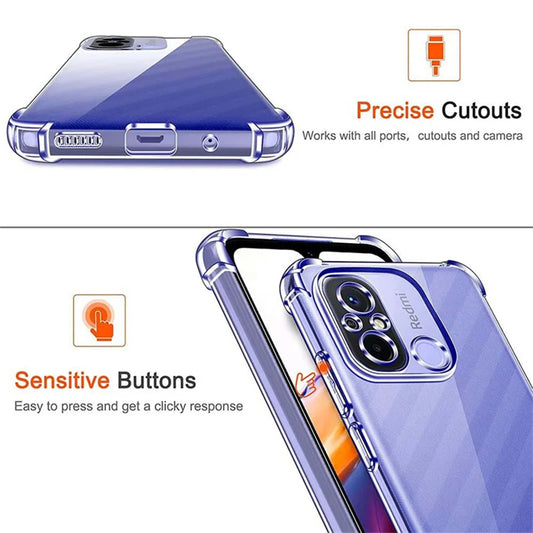 Custodia per Xiaomi Redmi Note 12 Pro 4G / Note 11 Pro 5G / Note 11 Pro, Techsuit, Shockproof Clear, Trasparente