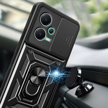 Custodia per Xiaomi Redmi Note 12 Pro+, Techsuit, CamShield, Nera