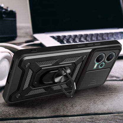 Custodia per Xiaomi Redmi Note 12 Pro+, Techsuit, CamShield, Nera