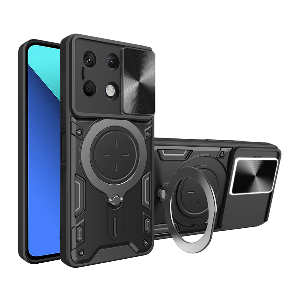 Coque pour Xiaomi Redmi Note 13 4G, Techsuit, CamGuard Pro, Noire