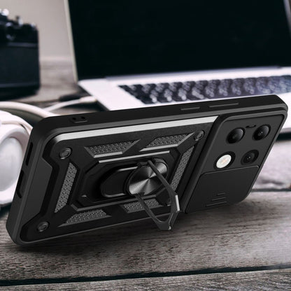 Custodia per Xiaomi Redmi Note 13 4G, Techsuit, CamShield, Blu