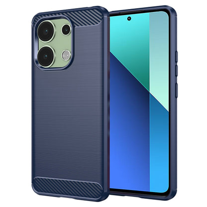 Hülle für Xiaomi Redmi Note 13 4G, Techsuit, Carbon, Blau