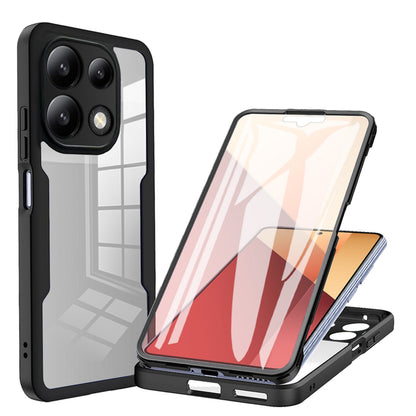 Custodia per Xiaomi Redmi Note 13 4G, Techsuit, ColorVerse 360, Nera