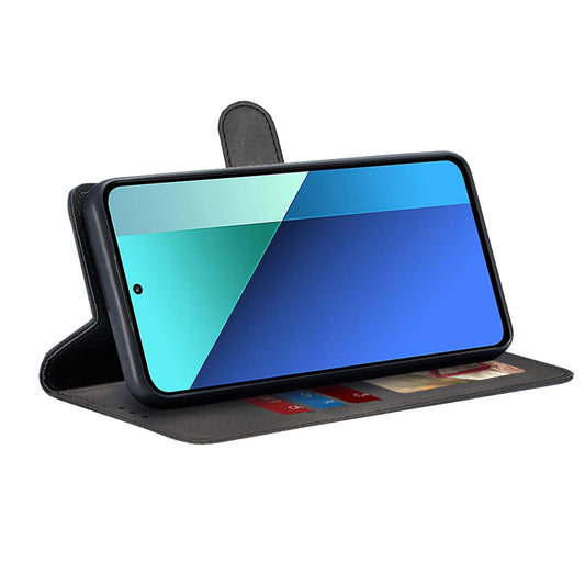 Hülle für Xiaomi Redmi Note 13 4G, Techsuit, Diary Book, Schwarz