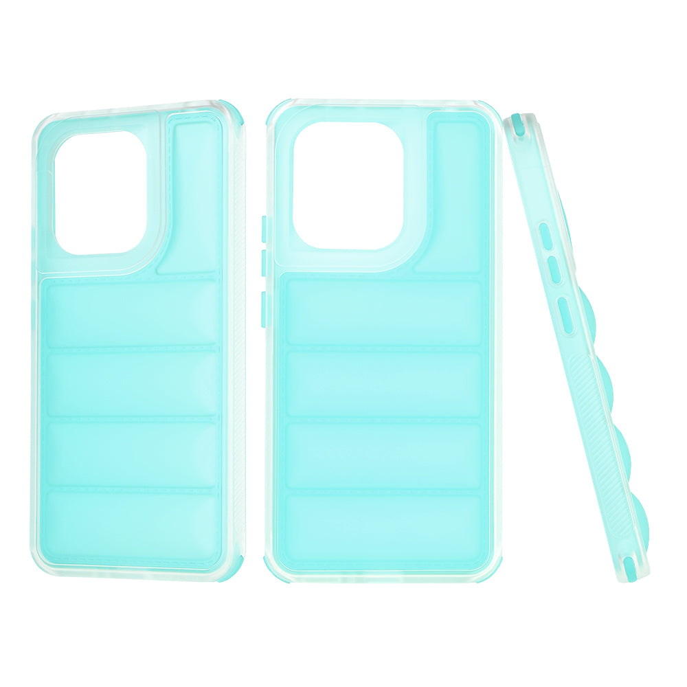 Custodia per Xiaomi Redmi Note 13 4G, Techsuit, Wave Shield, Turchese