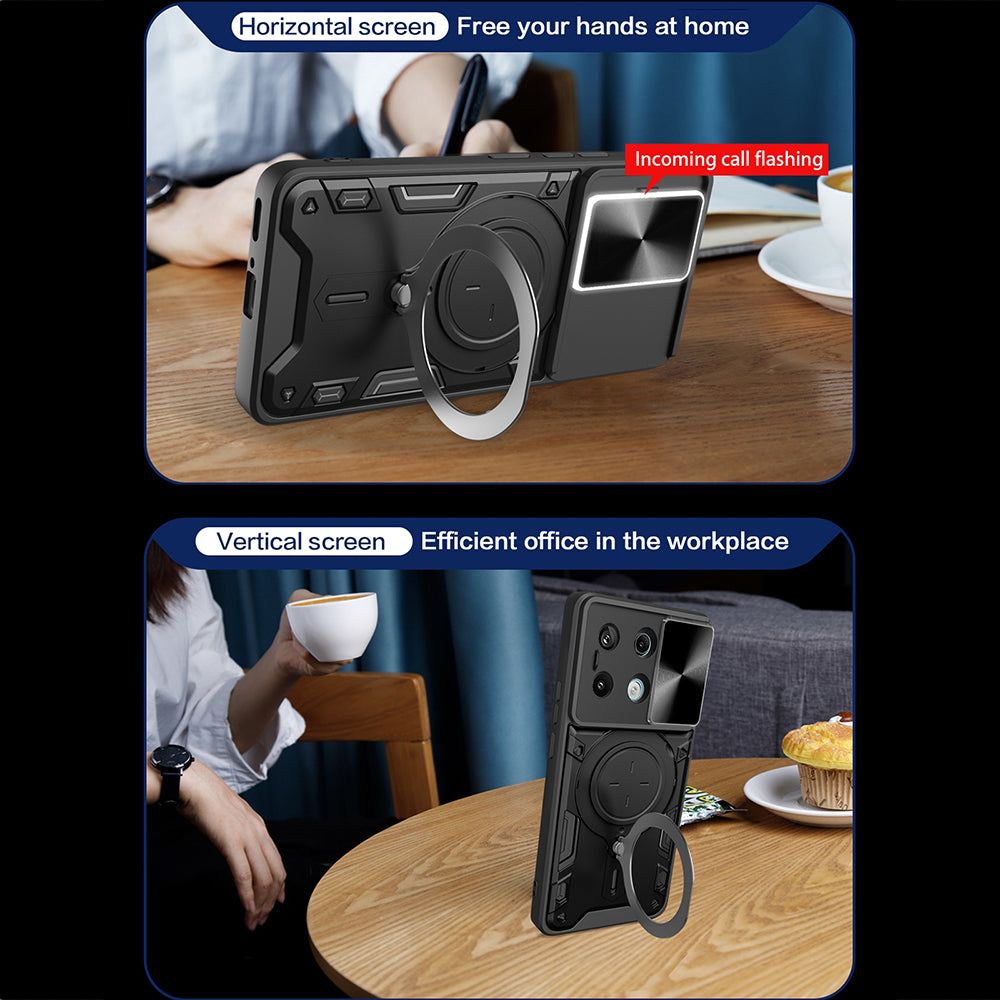 Custodia per Xiaomi Redmi Note 13 5G, Techsuit, CamGuard Pro, Nera