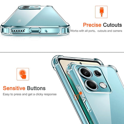 Custodia per Xiaomi Redmi Note 13 5G, Techsuit, Shockproof Clear, Trasparente