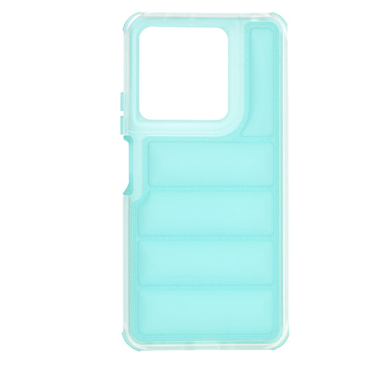 Custodia per Xiaomi Redmi Note 13 5G, Techsuit, Wave Shield, Turchese