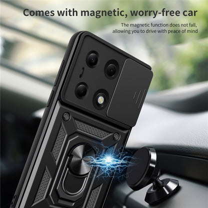 Custodia per Xiaomi Redmi Note 13 Pro 4G / Poco M6 Pro 4G, Techsuit, CamShield, Nera
