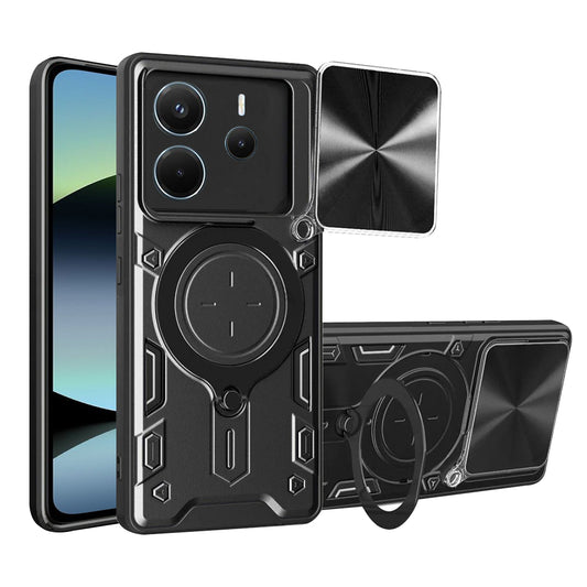 Hülle für Xiaomi Redmi Note 14 4G (Regional), Techsuit, CamGuard Pro, Schwarz