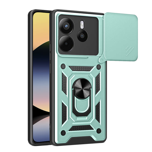 Coque pour Xiaomi Redmi Note 14 4G (Standard), Techsuit, CamShield, Vert