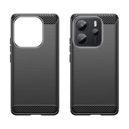 Custodia per Xiaomi Redmi Note 14 4G (Standard), Techsuit, Carbonio, Nera