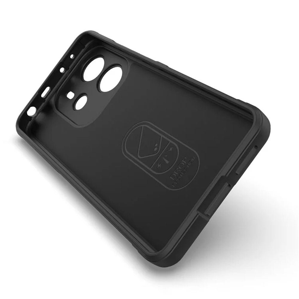 Custodia per Xiaomi Redmi Note 14 4G (Standard), Techsuit, Magic Shield, Nera