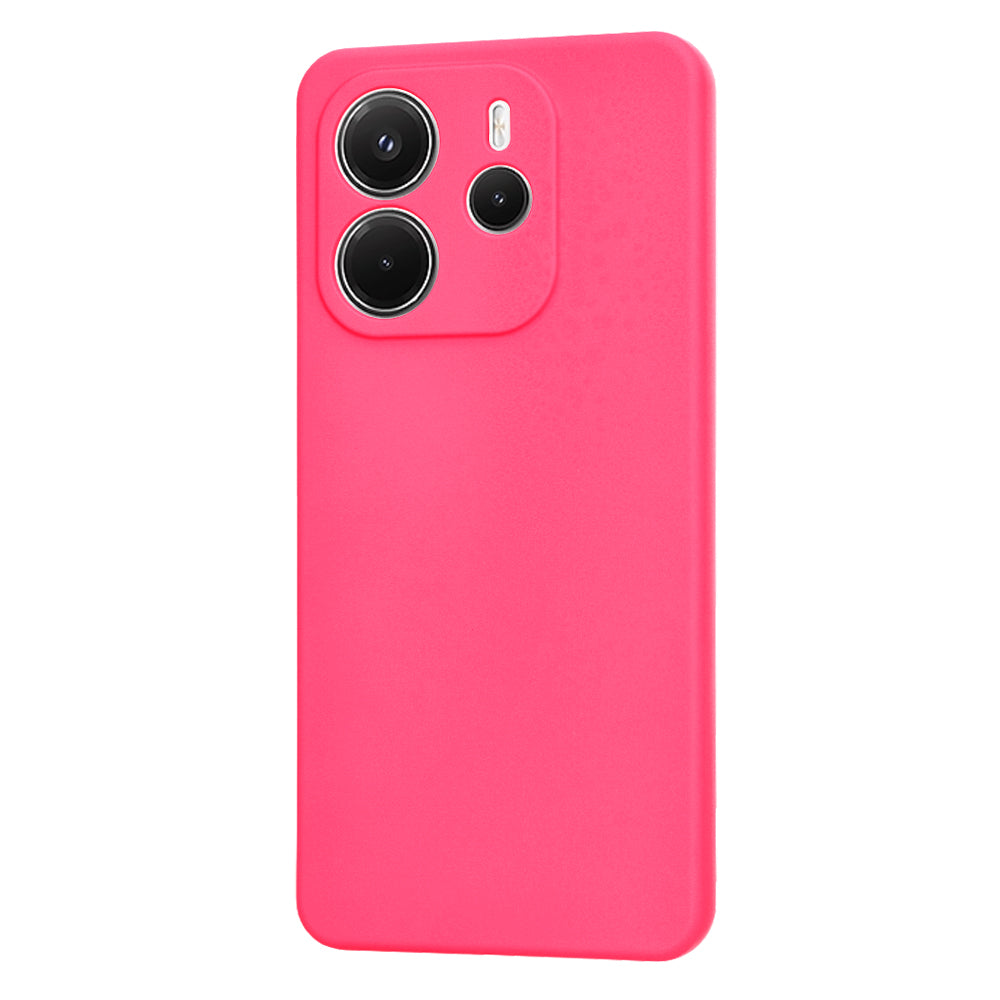 Custodia per Xiaomi Redmi Note 14 4G (Standard), Techsuit, SoftFlex, Rosa Scuro