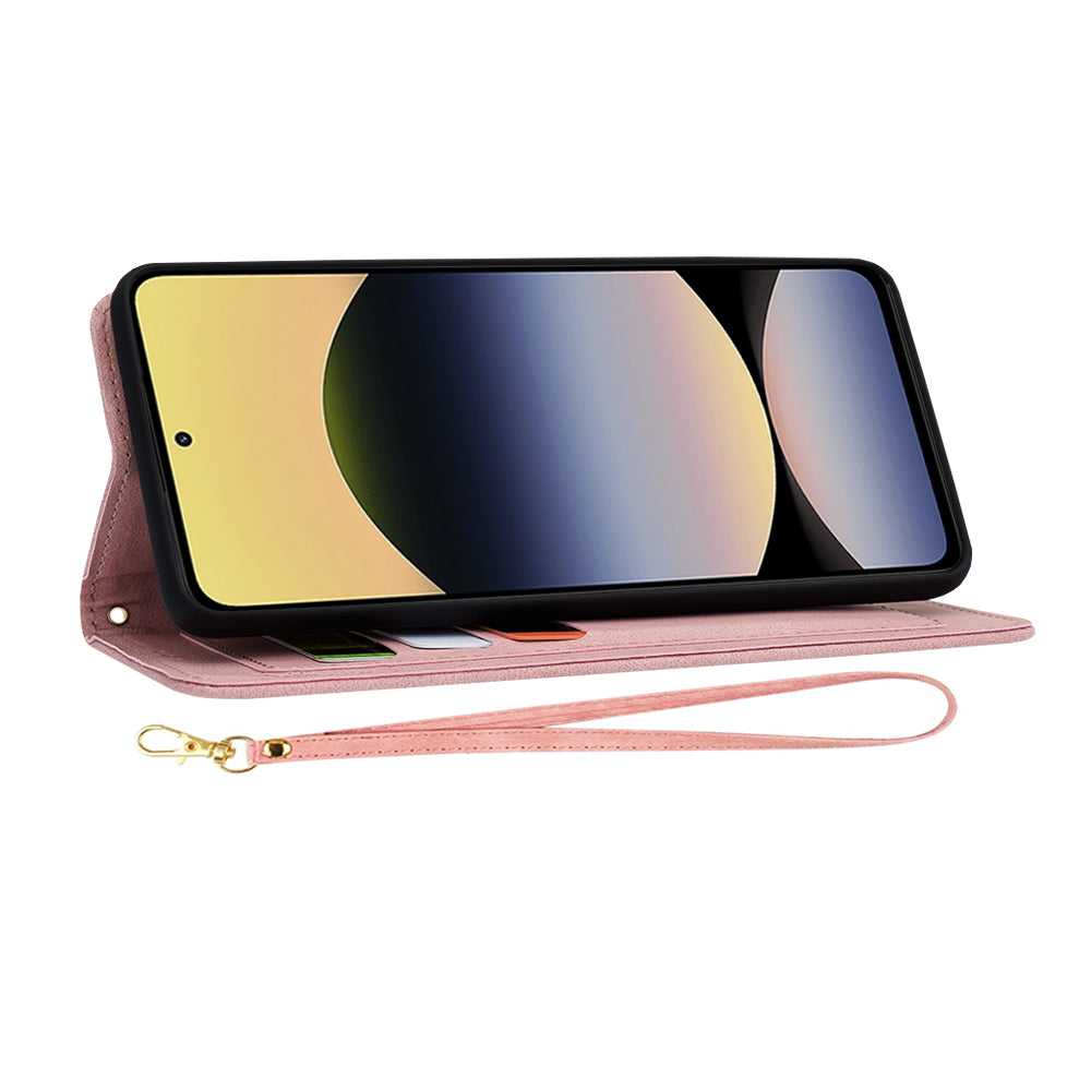 Hülle für Xiaomi Redmi Note 14 5G, Techsuit, FlipCraft, Rosa