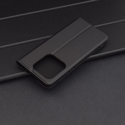 Custodia per Xiaomi Redmi Note 14 5G, Techsuit, Magskin Book, Nera