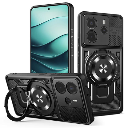 Coque pour Xiaomi Redmi Note 14 5G, Techsuit, RuggedCam, Noire