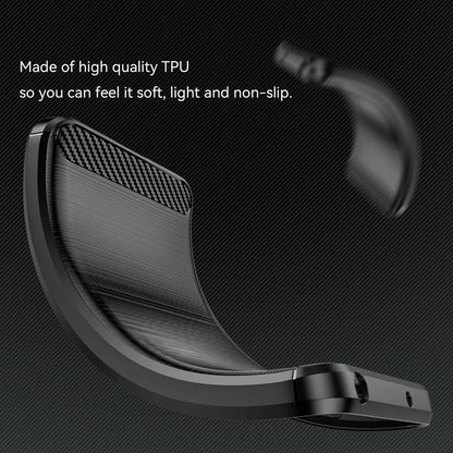 Hülle für Xiaomi Redmi Note 14 Pro 4G, Techsuit, Carbon, Schwarz