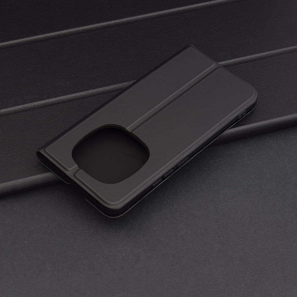 Custodia per Xiaomi Redmi Note 14 Pro 4G, Techsuit, Magskin Book, Nera