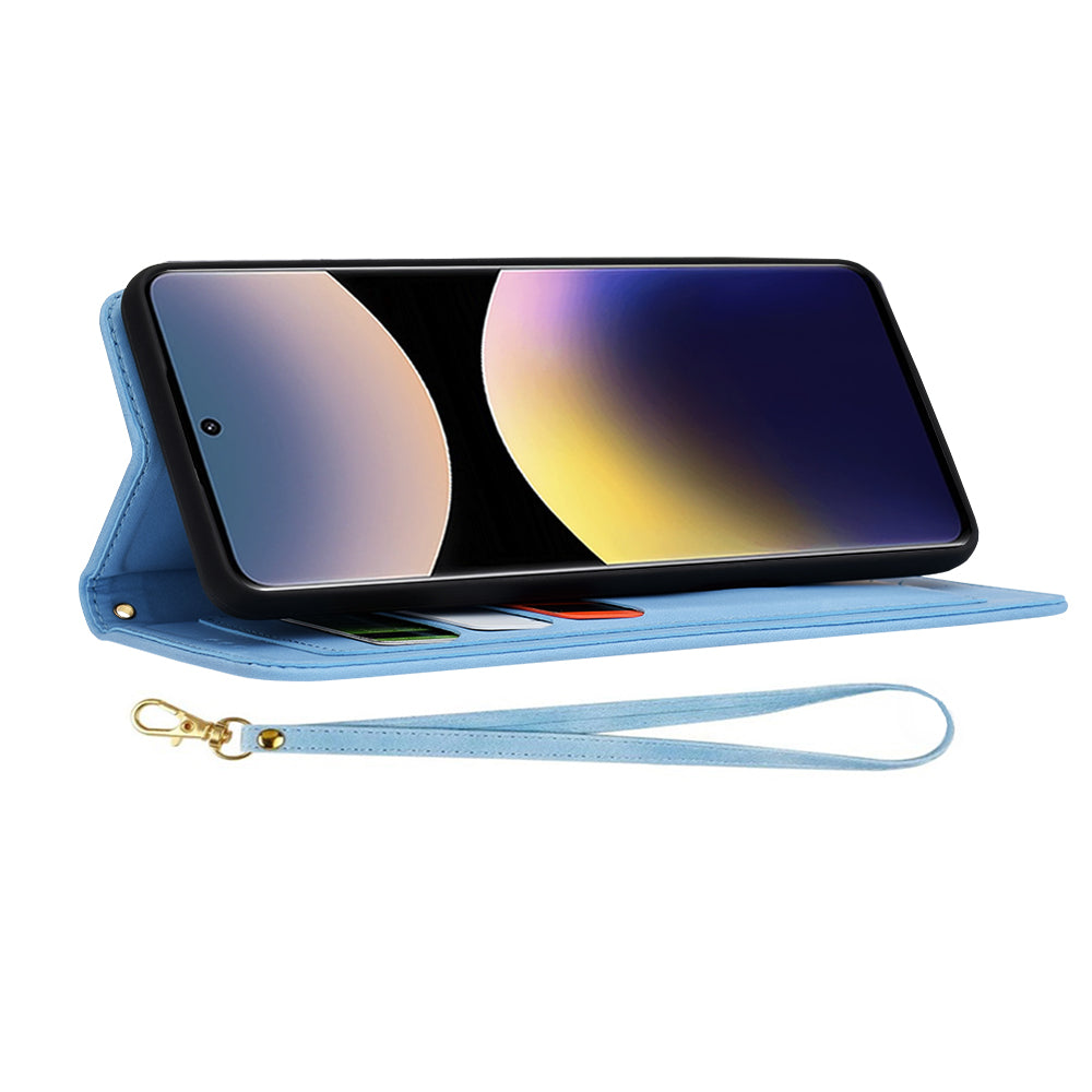 Custodia per Xiaomi Redmi Note 14 Pro+ 5G, Techsuit, FlipCraft, Blu