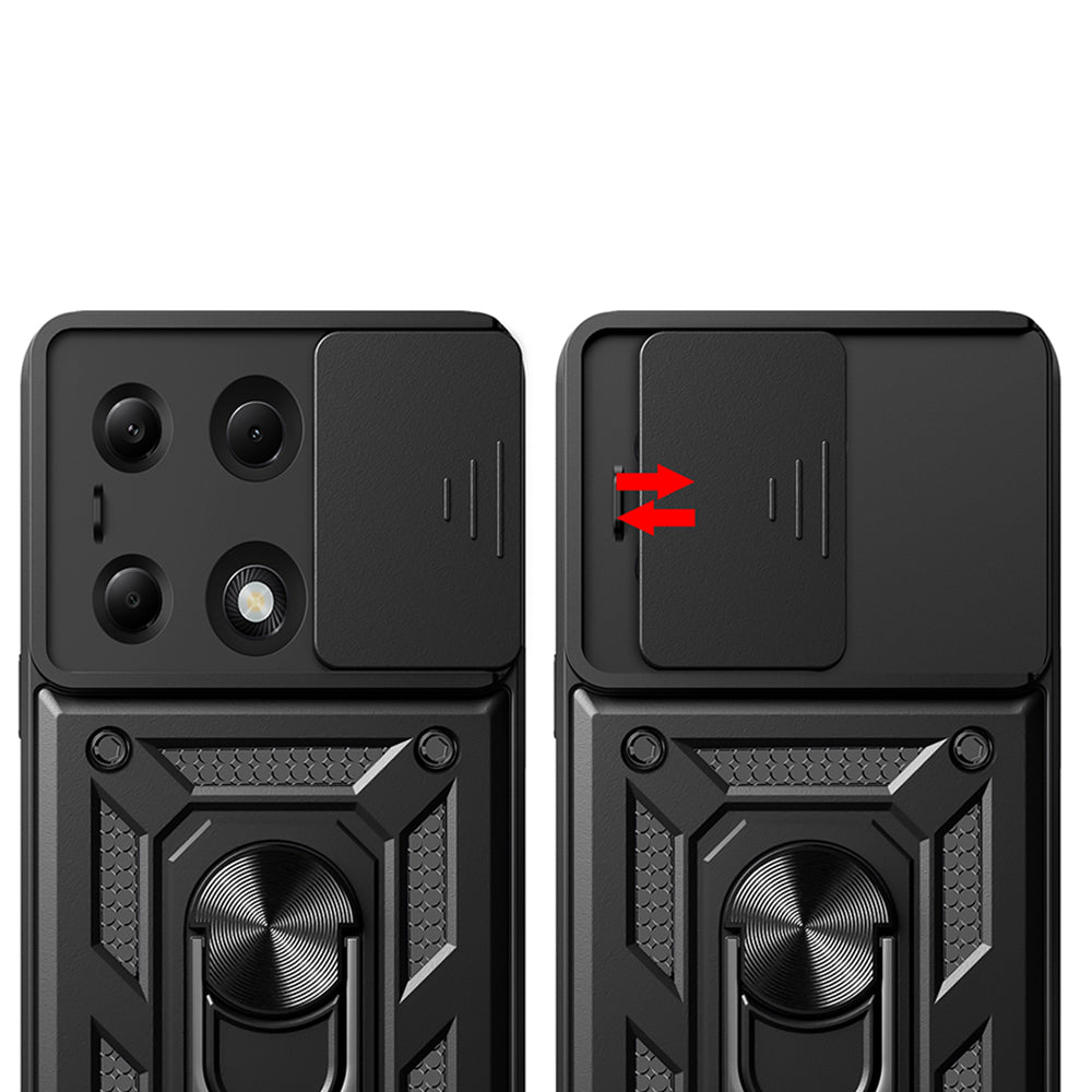 Hülle für Xiaomi Redmi Note 14S / Note 13 Pro 4G / Poco M6 Pro 4G, Techsuit, CamShield, Blau