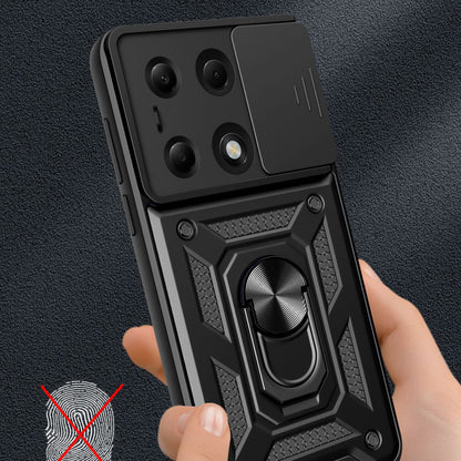 Coque pour Xiaomi Redmi Note 14S / Note 13 Pro 4G / Poco M6 Pro 4G, Techsuit, CamShield, Noire