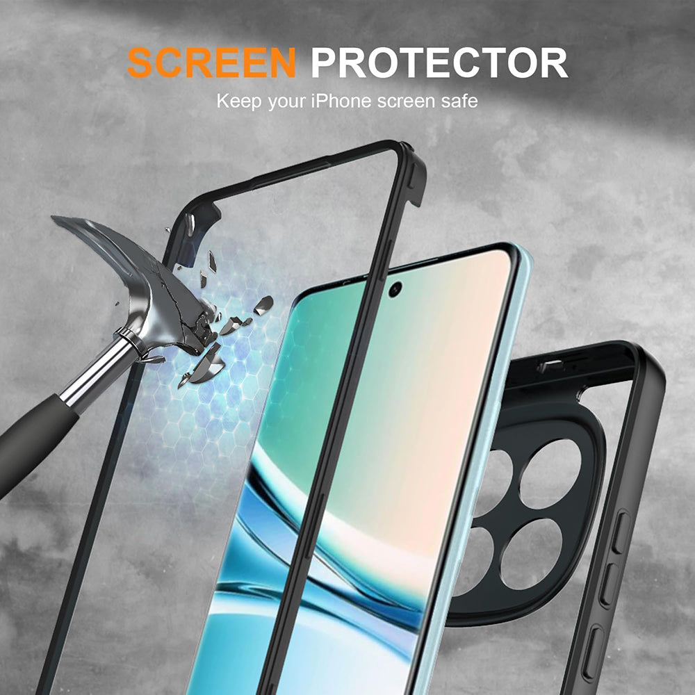 Custodia per Xiaomi Redmi Note 15 4G, Techsuit, ColorVerse 360, Nera