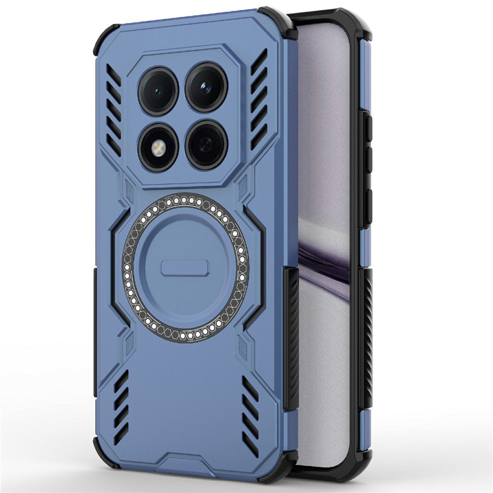 Custodia MagSafe per Xiaomi Redmi Note 15 Pro 4G, Techsuit, ArmorMag, Blu