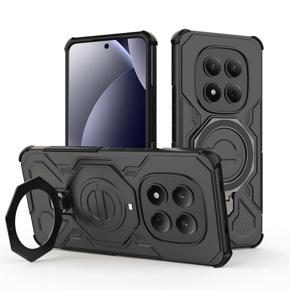 Hülle für Xiaomi Redmi Note 15 Pro 4G, Techsuit, Carbon Shield Pro, Schwarz