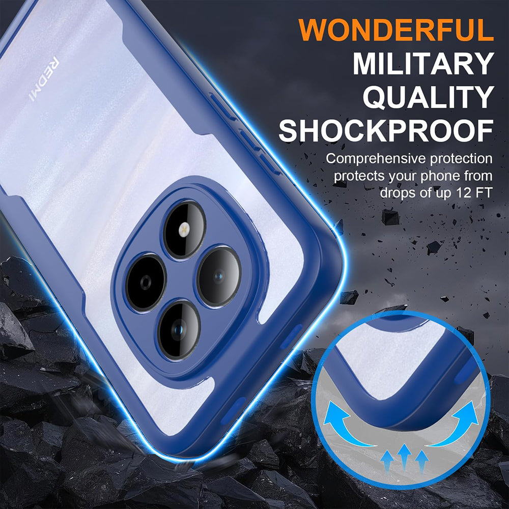 Custodia per Xiaomi Redmi Note 15 Pro 4G, Techsuit, ColorVerse 360, Blu