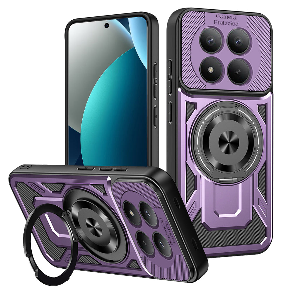 Coque pour Xiaomi Redmi Note 15 Pro 4G, Techsuit, RuggedCam, Violet