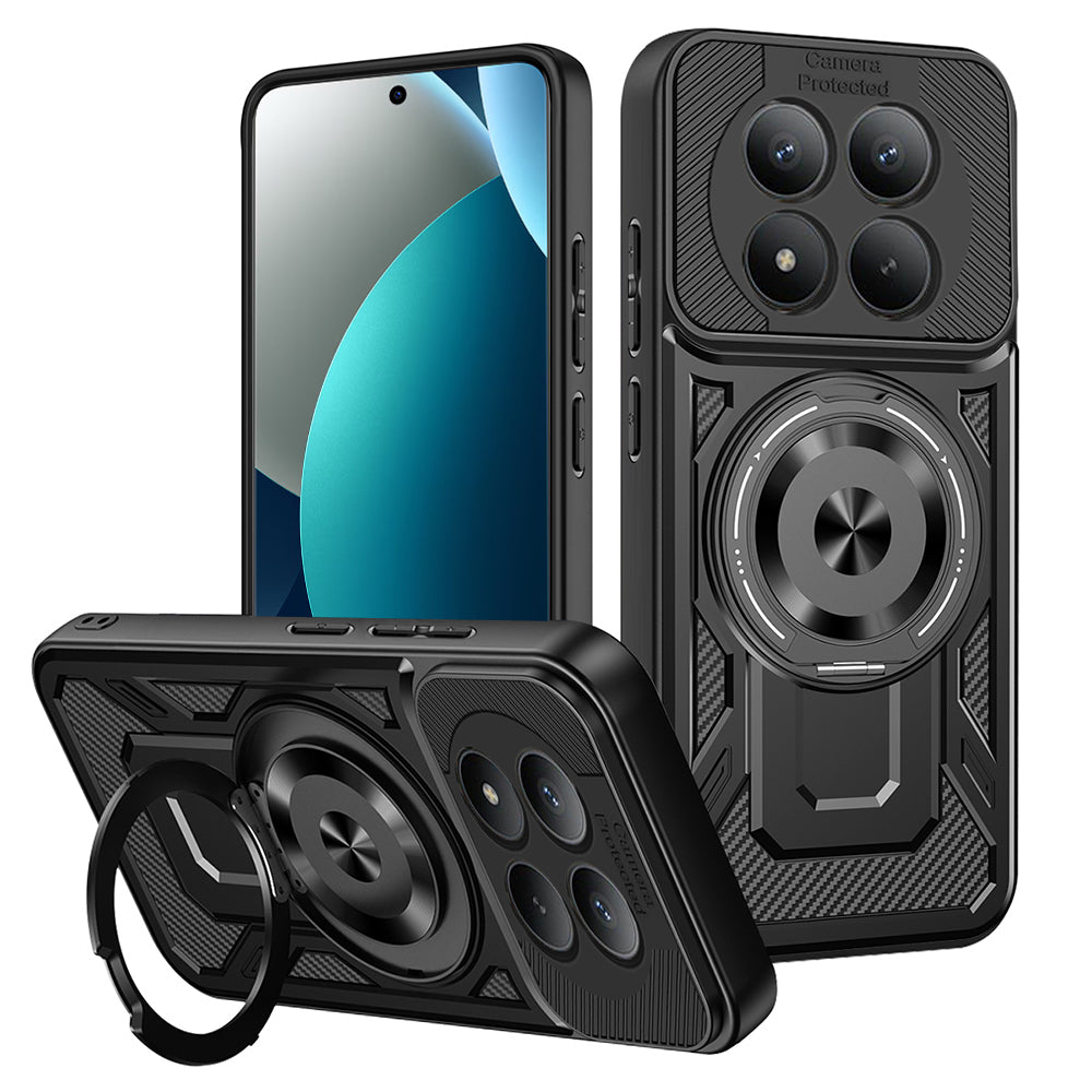 Custodia per Xiaomi Redmi Note 15 Pro 4G, Techsuit, RuggedCam, Nera