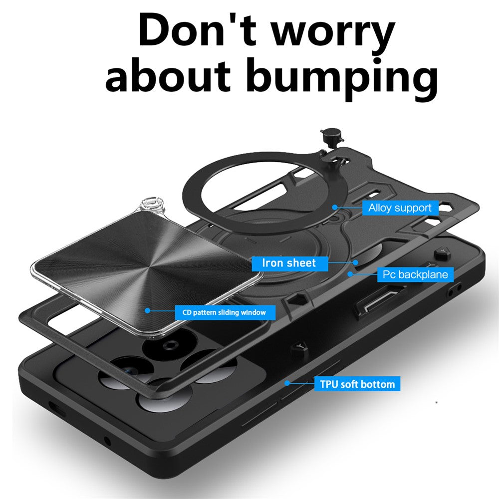 Hülle für Xiaomi Redmi Note 15 Pro 5G, Techsuit, CamGuard Pro, Blau